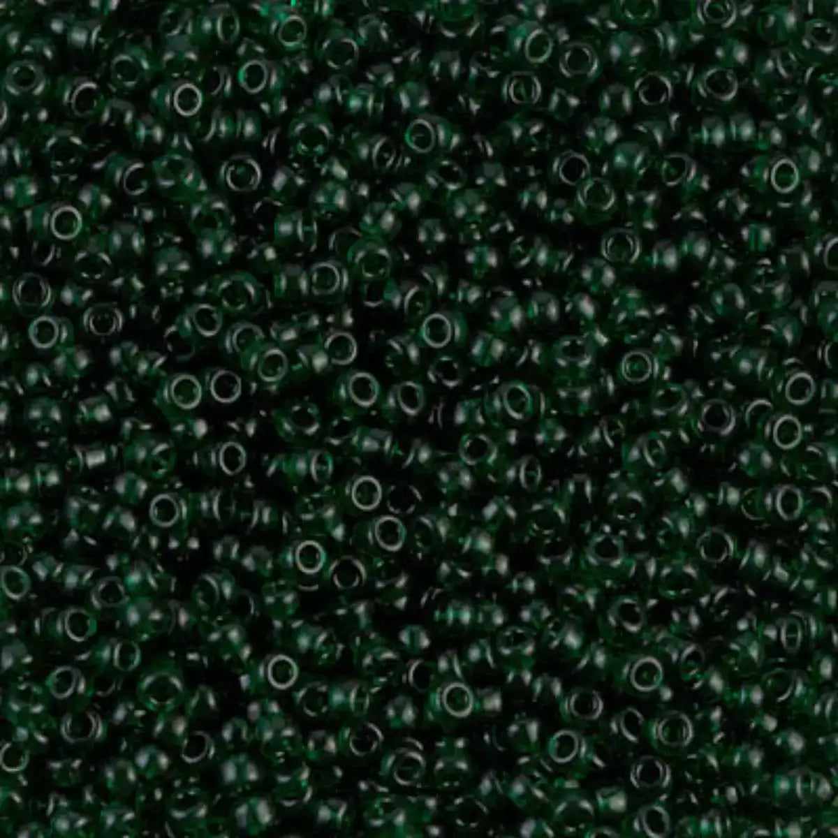 Miyuki 11/0 Seed Beads, 11-0156, Transparent Emerald, 10g - The Argus Collection