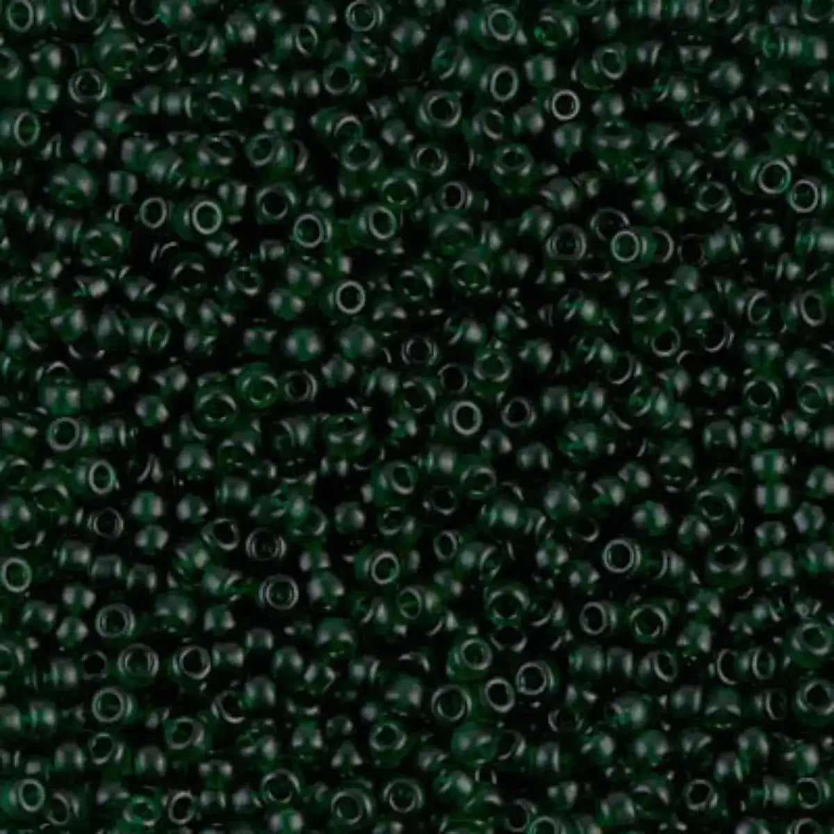 Miyuki 11/0 Seed Beads, 11-0156SF, Semi-Matte Emerald, 10g - The Argus Collection