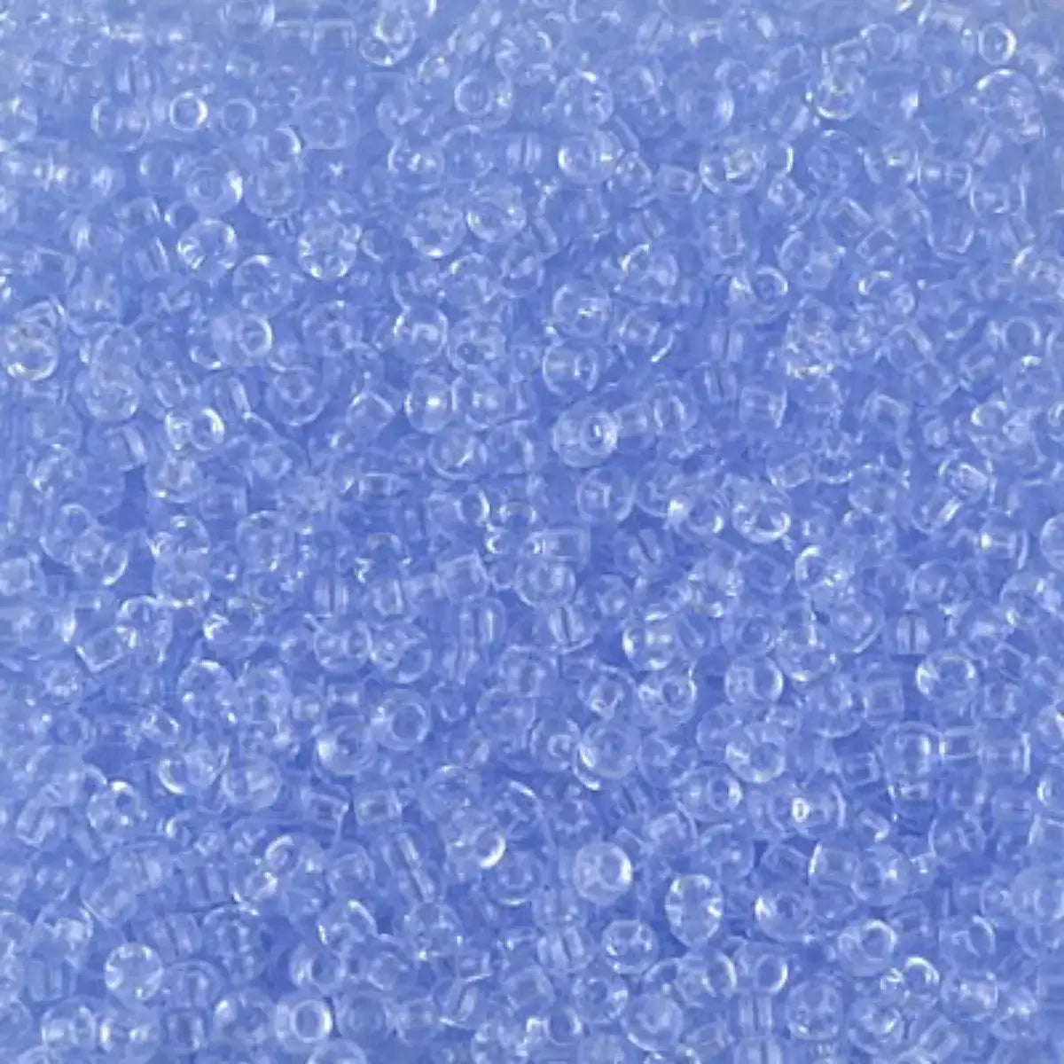 Miyuki 11/0 Seed Beads, 11-0159L, Transparent Light Cornflower Blue, 10g - The Argus Collection