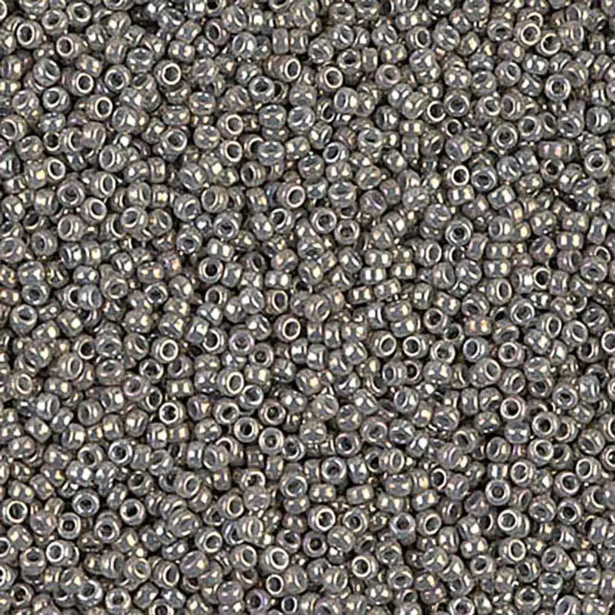 Miyuki 11/0 Seed Beads, 11-1865, Galvanized Gray Luster, 10g - The Argus Collection