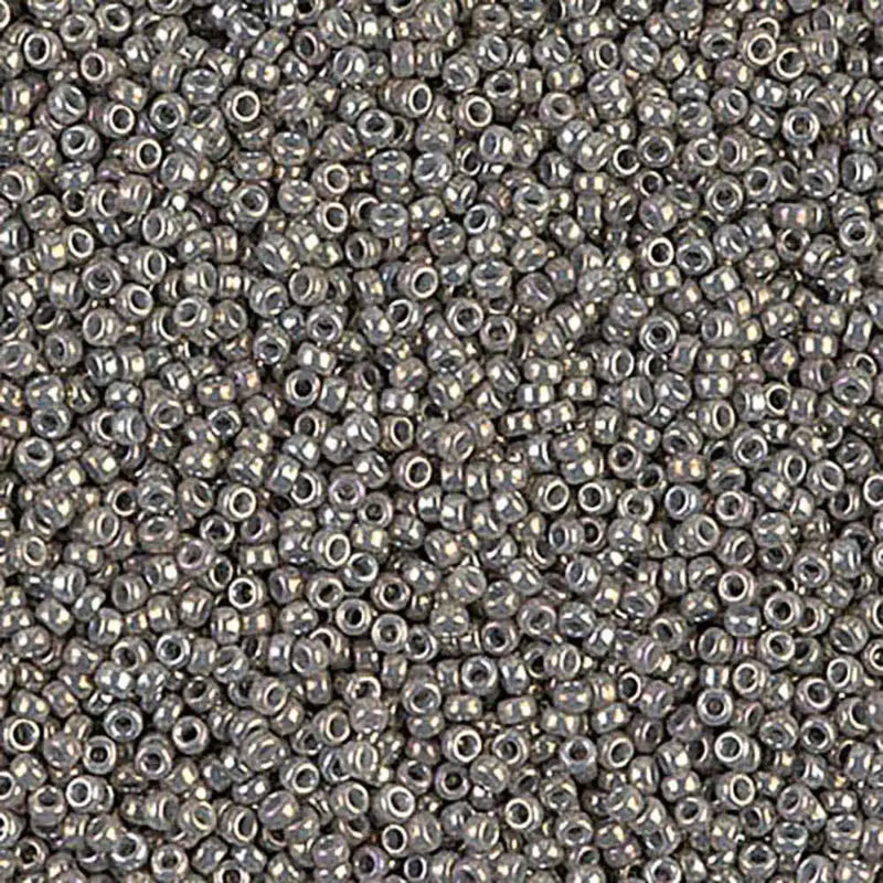 Miyuki 11/0 Seed Beads, 11-1865, Galvanized Gray Luster, 10g - The Argus Collection