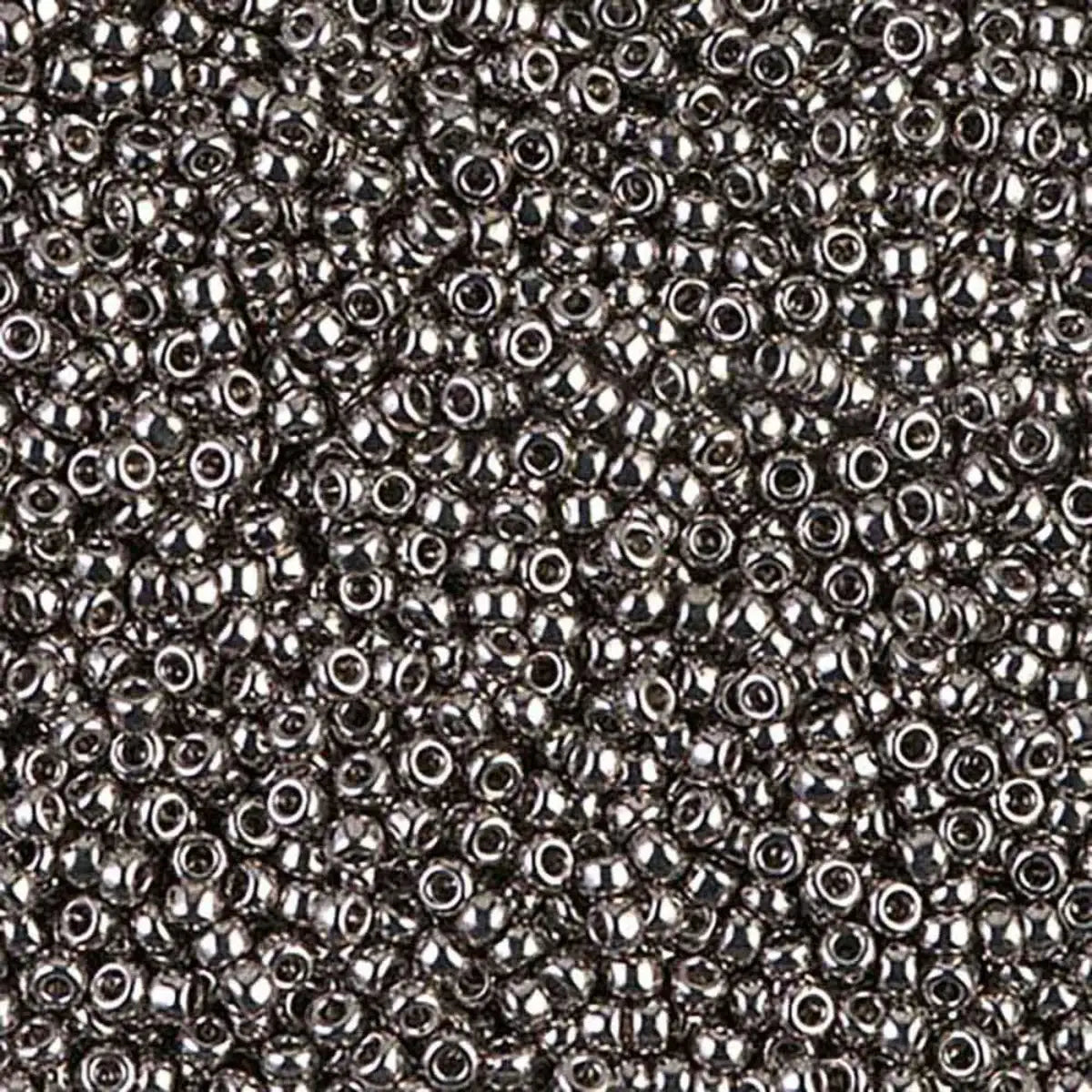 Miyuki 11/0 Seed Beads, 11-0190, Nickel Plated, 5g - The Argus Collection