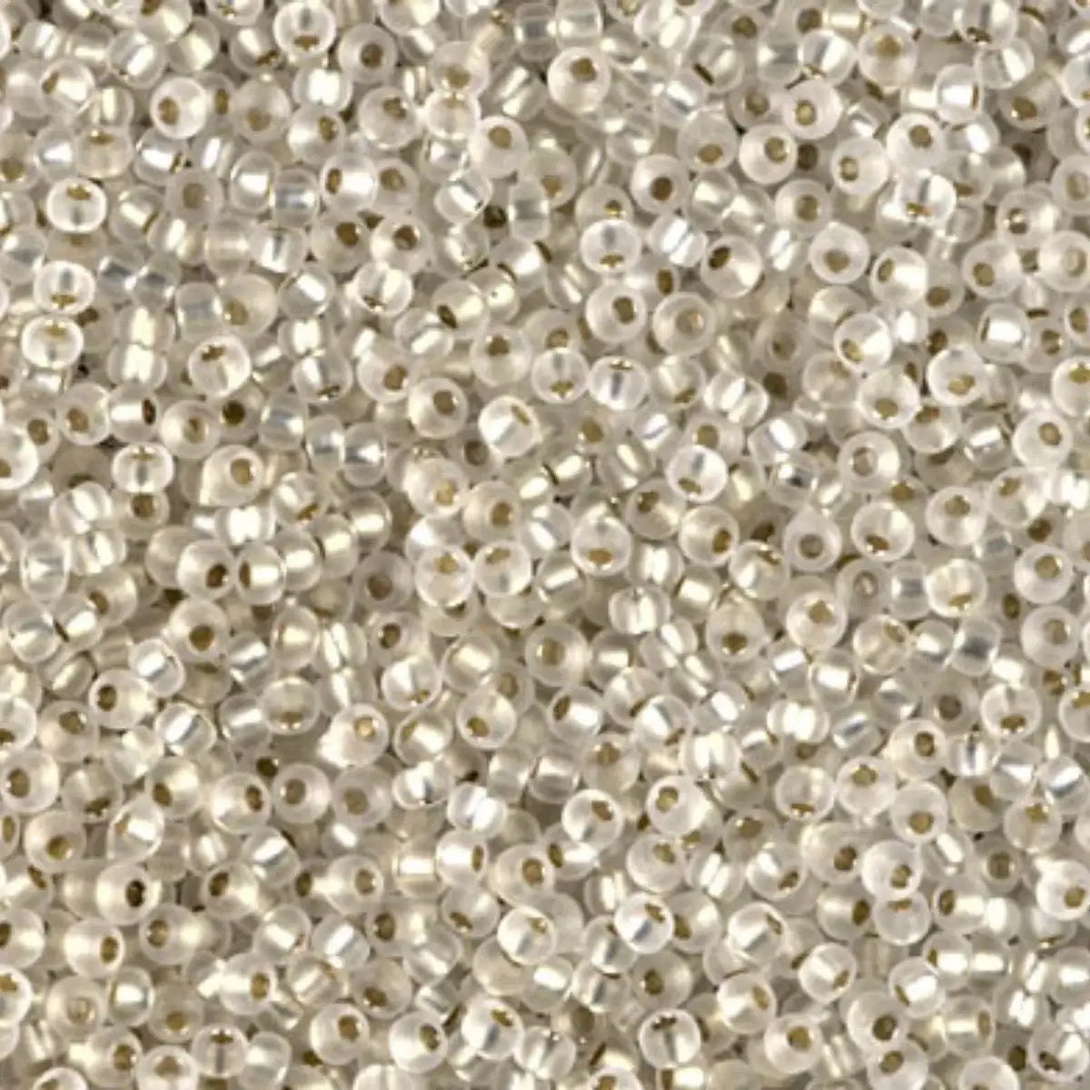 Miyuki 11/0 Seed Beads, 11-1901, Semi-Matte Silver Lined Crystal, 10g - Miyuki 11/0 Seed Beads, 11-1901, Semi-Matte Silver Lined Crystal, 10g - Default Title , The Argus Collection