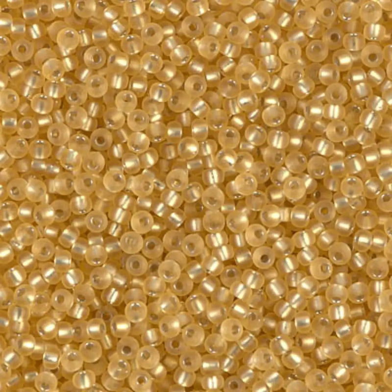 Miyuki 11/0 Seed Beads, 11-1902, Semi-Matte Silver Lined Gold, 10g - Miyuki 11/0 Seed Beads, 11-1902, Semi-Matte Silver Lined Gold, 10g - Default Title , The Argus Collection