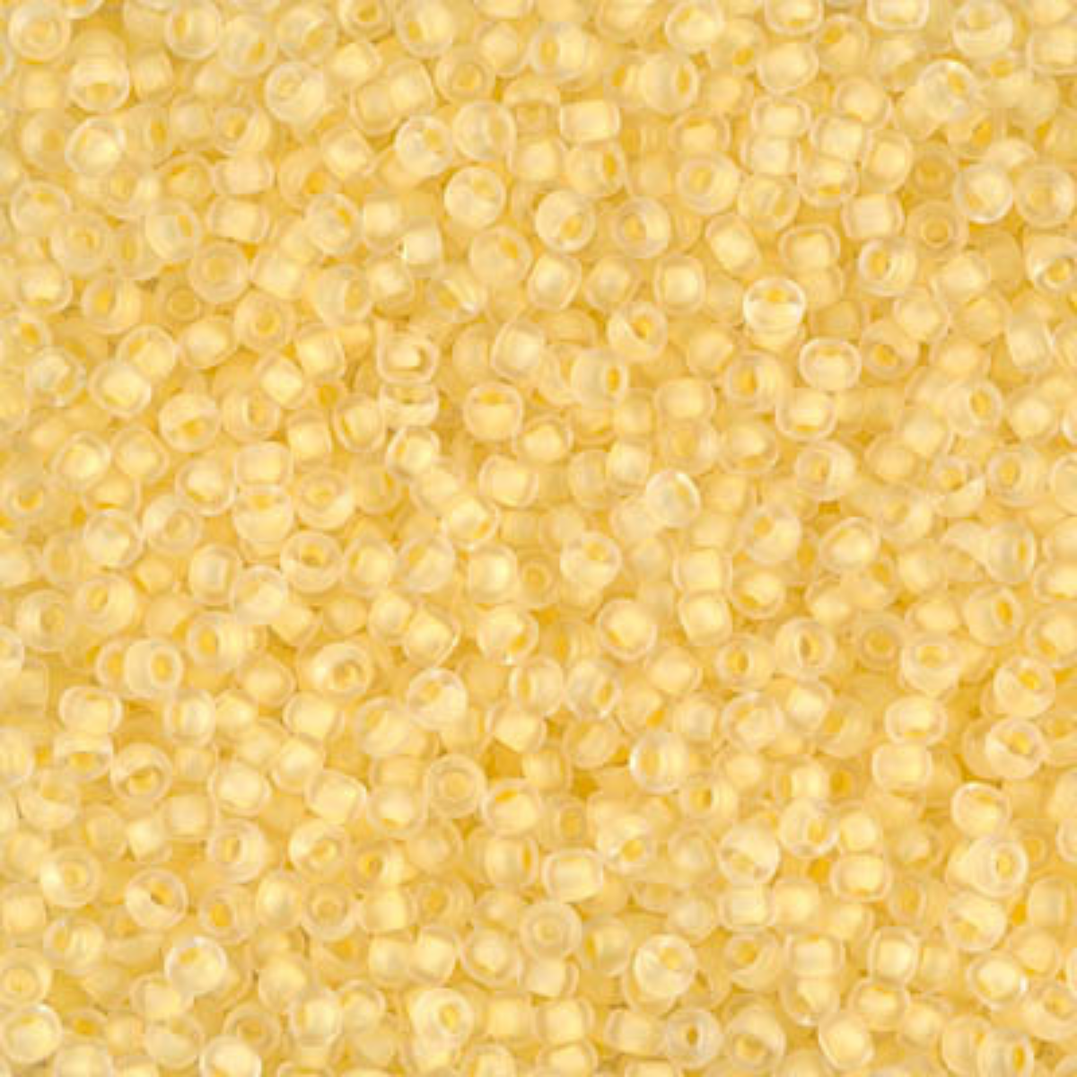 Miyuki 11/0 Seed Beads, 11-1921, Semi-Matte Yellow-Lined Crystal, 10g