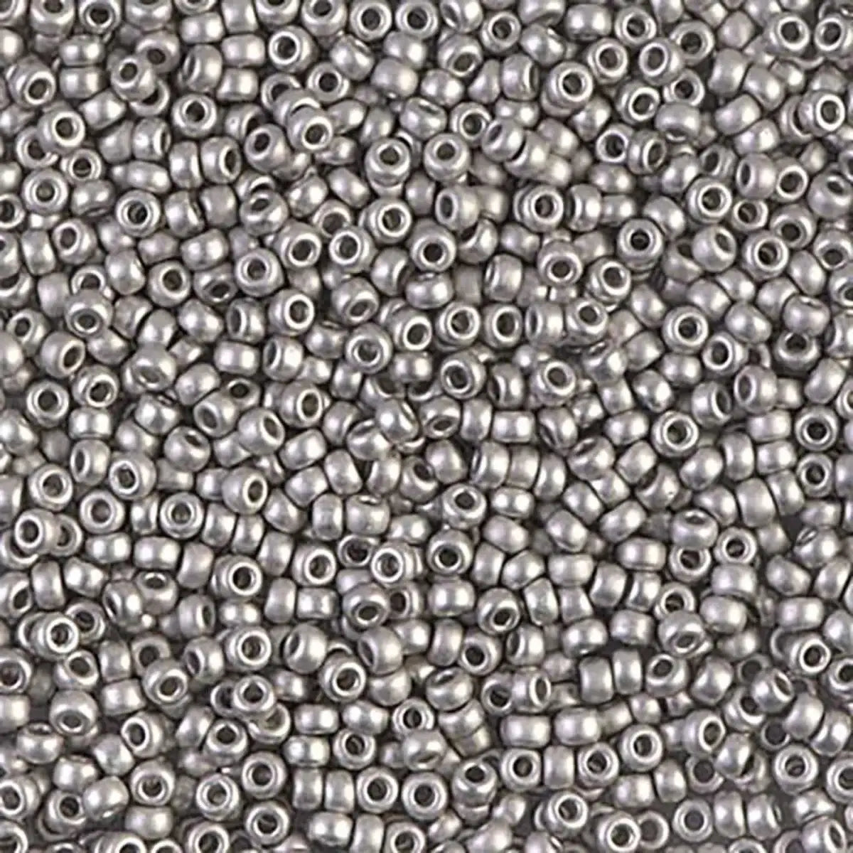 Miyuki 11/0 Seed Beads, 11-0194F, Matte Palladium Plated, 5g - The Argus Collection