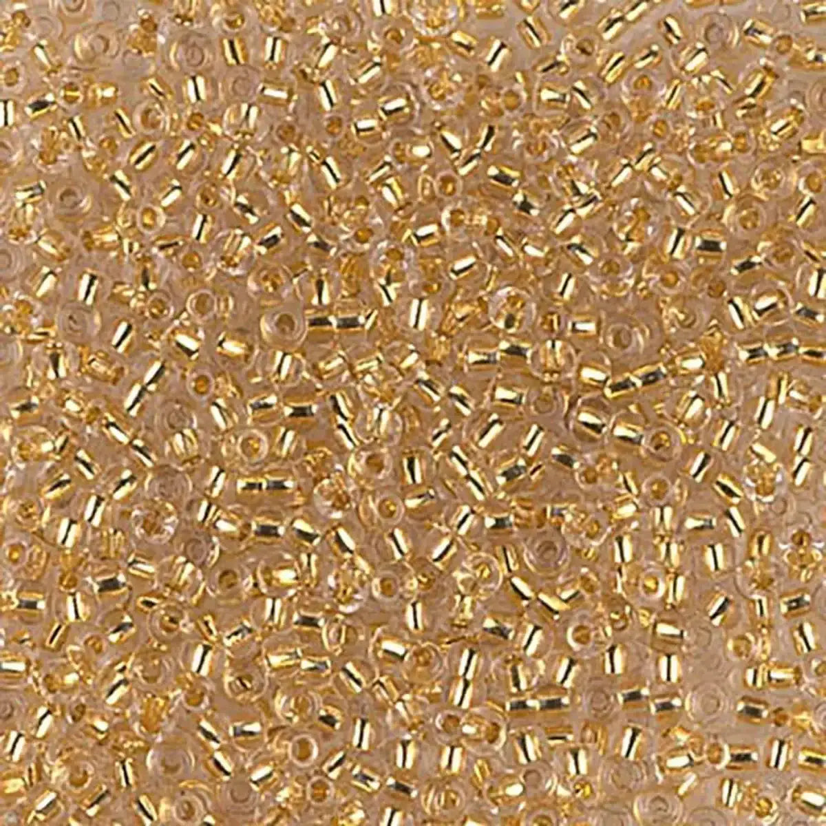 Miyuki 11/0 Seed Beads, 11-0195, 24KT Gold Lined Crystal, 5g - The Argus Collection