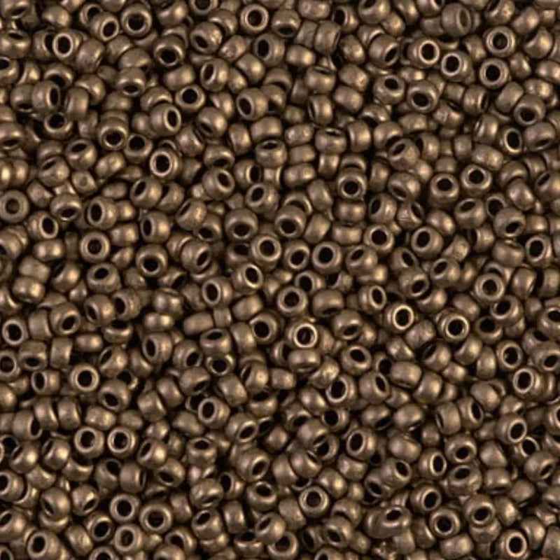Miyuki 11/0 Seed Beads, 11-2006, Matte Metallic Dark Bronze, 10g - Miyuki 11/0 Seed Beads, 11-2006, Matte Metallic Dark Bronze, 10g - Default Title , The Argus Collection