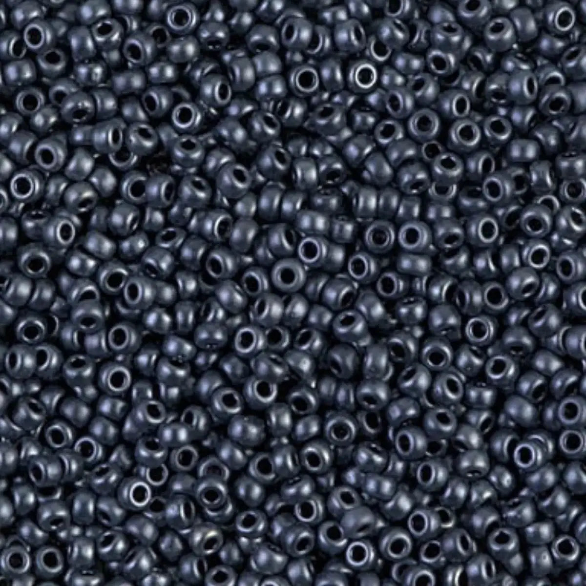 Miyuki 11/0 Seed Beads, 11-2011, Matte Gunmetal, 10g - Miyuki 11/0 Seed Beads, 11-2011, Matte Gunmetal, 10g - Default Title , The Argus Collection