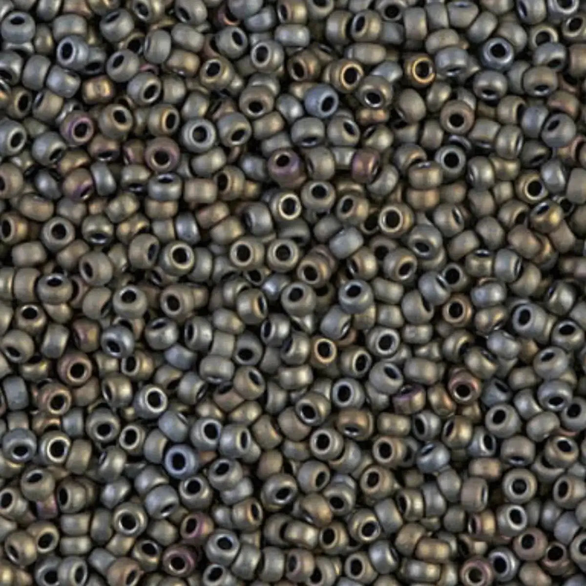 Miyuki 11/0 Seed Beads, 11-2012, Matte Silver Gray, 10g - Miyuki 11/0 Seed Beads, 11-2012, Matte Silver Gray, 10g - Default Title , The Argus Collection