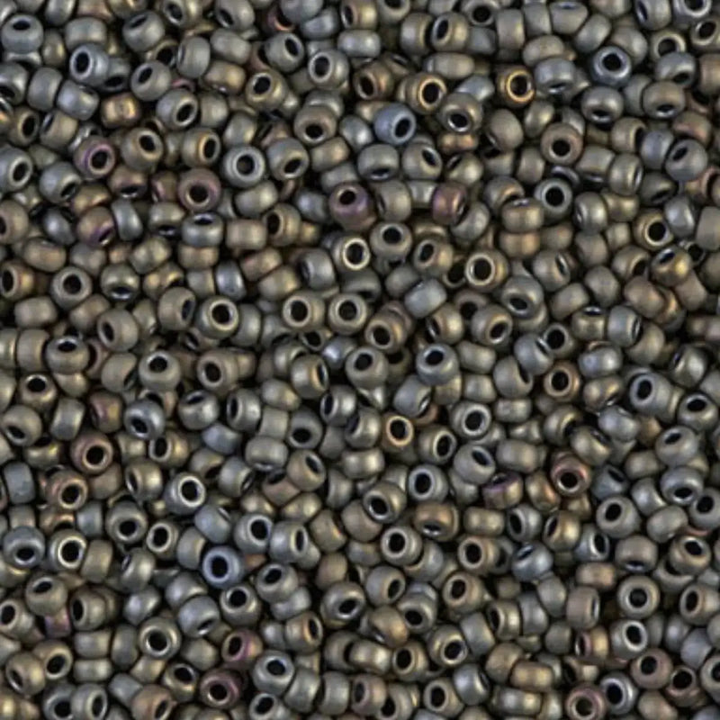 Miyuki 11/0 Seed Beads, 11-2012, Matte Silver Gray, 10g - Miyuki 11/0 Seed Beads, 11-2012, Matte Silver Gray, 10g - Default Title , The Argus Collection