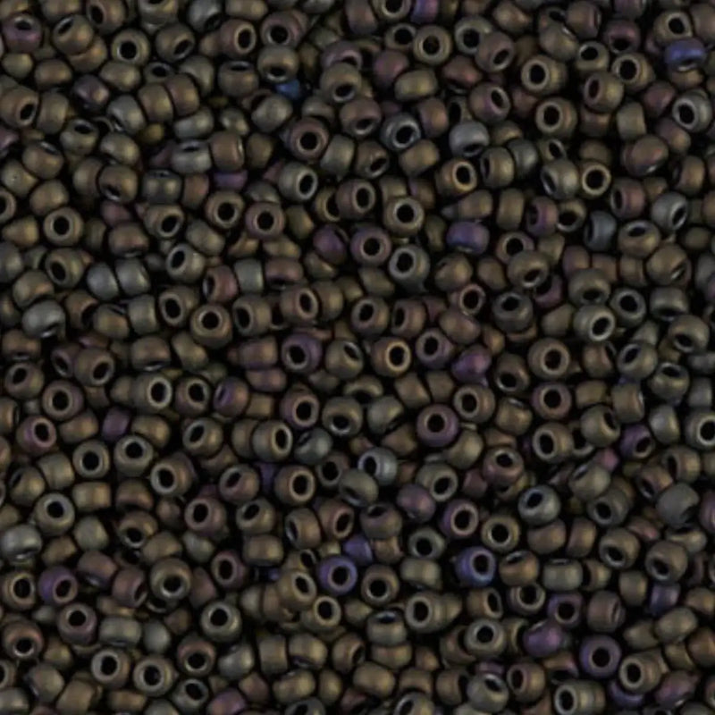 Miyuki 11/0 Seed Beads, 11-2013, Matte Olive Iris, 10g - Miyuki 11/0 Seed Beads, 11-2013, Matte Olive Iris, 10g - Default Title , The Argus Collection