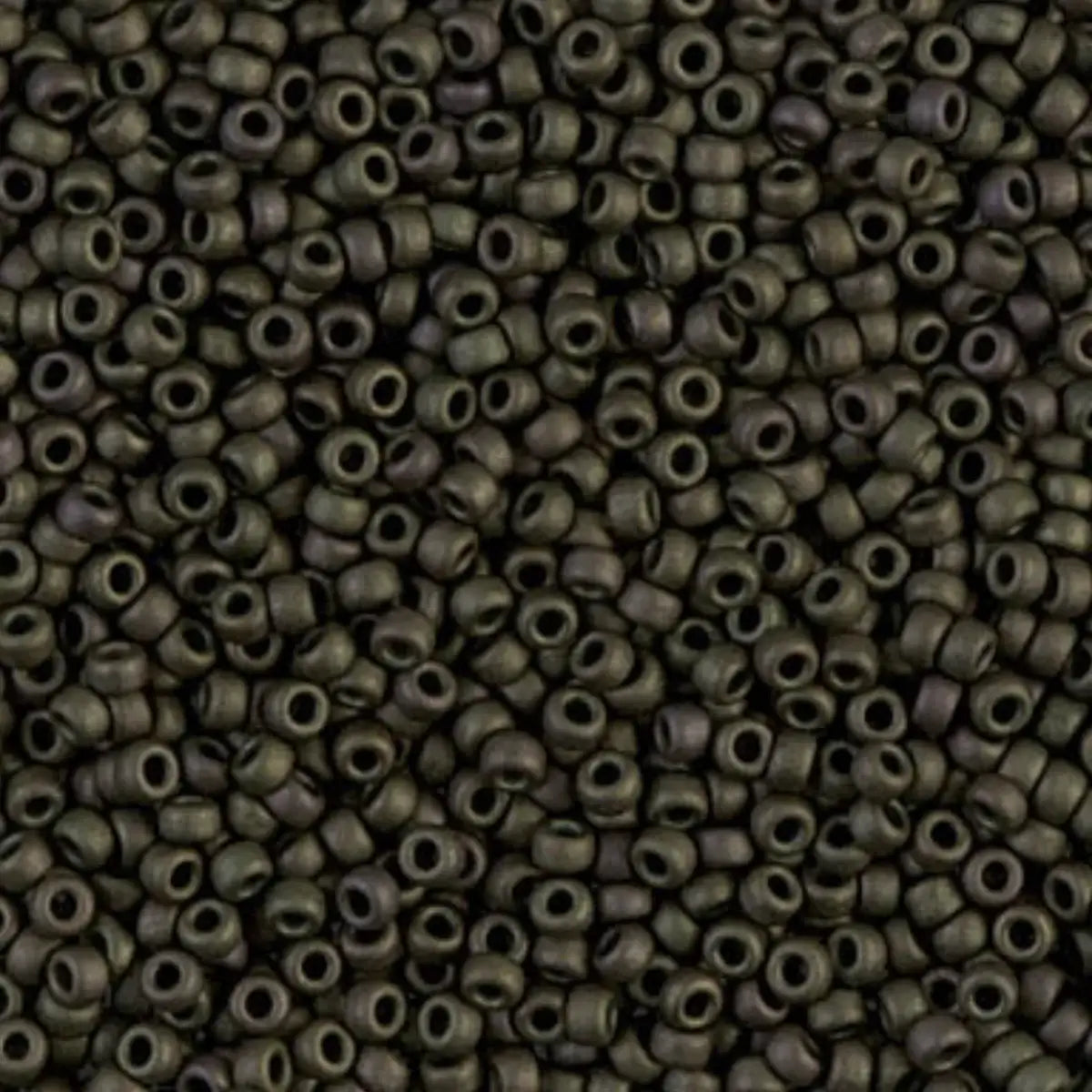 Miyuki 11/0 Seed Beads, 11-2015, Matte Metallic Dark Olive, 10g - Miyuki 11/0 Seed Beads, 11-2015, Matte Metallic Dark Olive, 10g - Default Title , The Argus Collection