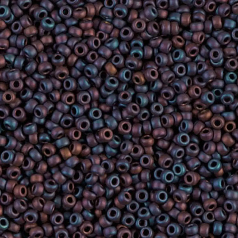 Miyuki 11/0 Seed Beads, 11-2016, Matte Metallic Brown Iris, 10g - Miyuki 11/0 Seed Beads, 11-2016, Matte Metallic Brown Iris, 10g - Default Title , The Argus Collection