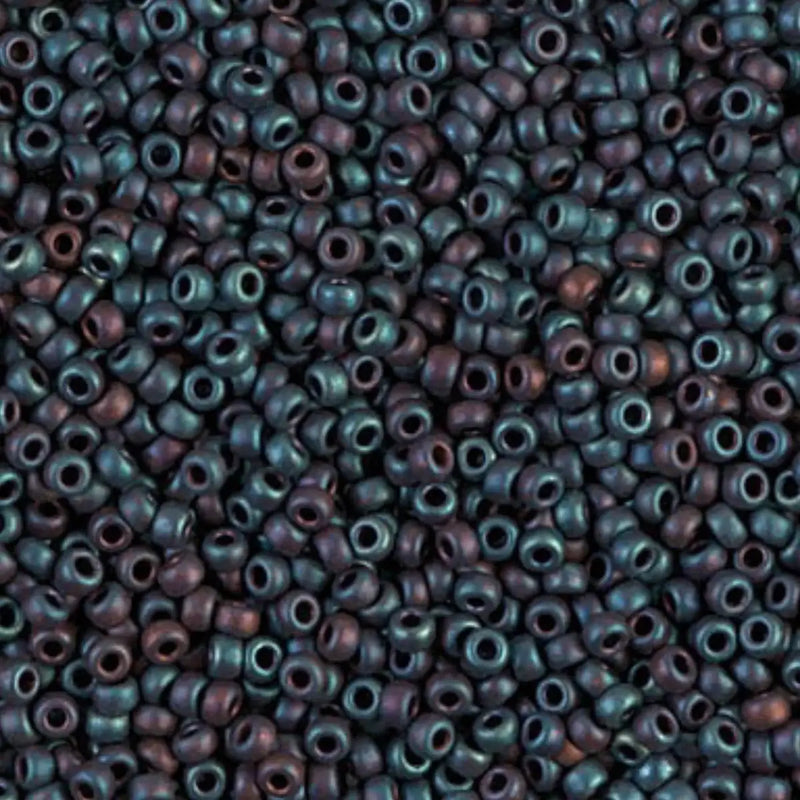 Miyuki 11/0 Seed Beads, 11-2018, Matte Metallic Purple Iris, 10g - Miyuki 11/0 Seed Beads, 11-2018, Matte Metallic Purple Iris, 10g - Default Title , The Argus Collection