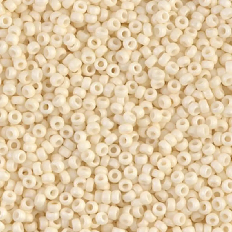 Miyuki 11/0 Seed Beads, 11-2021, Matte Cream, 10g - Miyuki 11/0 Seed Beads, 11-2021, Matte Cream, 10g - Default Title , The Argus Collection