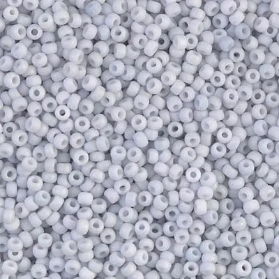 Miyuki 11/0 Seed Beads, 11-2026, Matte Fancy Frosted Palest Grey, 10g - Miyuki 11/0 Seed Beads, 11-2026, Matte Fancy Frosted Palest Grey, 10g - Default Title , The Argus Collection