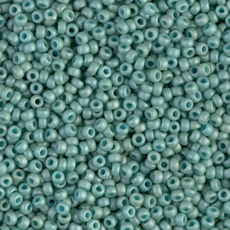 Miyuki 11/0 Seed Beads, 11-2028, Matte Seafoam Luster, 10g - Miyuki 11/0 Seed Beads, 11-2028, Matte Seafoam Luster, 10g - Default Title , The Argus Collection