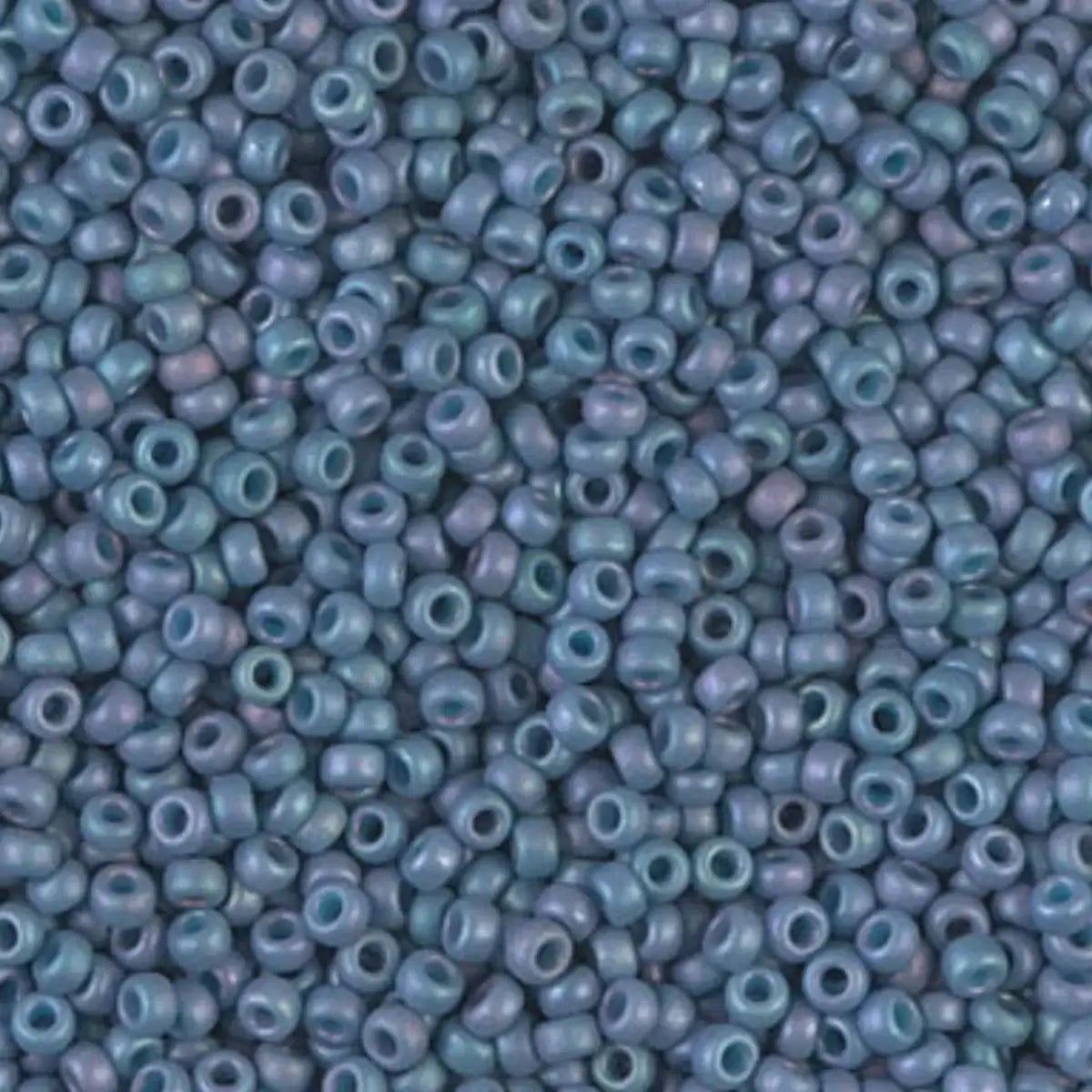 Miyuki 11/0 Seed Beads, 11-2030, Matte Metallic Steel Blue Luster, 10g - Miyuki 11/0 Seed Beads, 11-2030, Matte Metallic Steel Blue Luster, 10g - Default Title , The Argus Collection