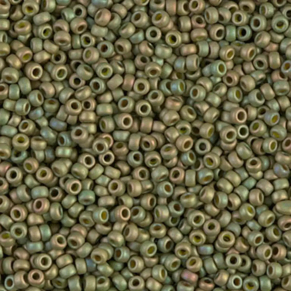 Miyuki 11/0 Seed Beads, 11-2033, Matte Light Olive Luster, 10g - Miyuki 11/0 Seed Beads, 11-2033, Matte Light Olive Luster, 10g - Default Title , The Argus Collection