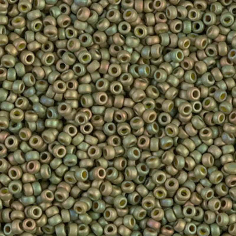 Miyuki 11/0 Seed Beads, 11-2033, Matte Light Olive Luster, 10g - Miyuki 11/0 Seed Beads, 11-2033, Matte Light Olive Luster, 10g - Default Title , The Argus Collection