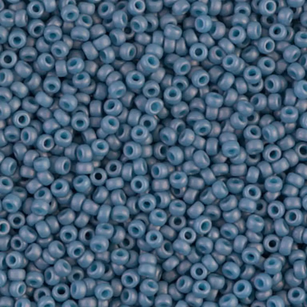 Miyuki 11/0 Seed Beads, 11-2038, Matte Stale Blue AB, 10g - Miyuki 11/0 Seed Beads, 11-2038, Matte Stale Blue AB, 10g - Default Title , The Argus Collection
