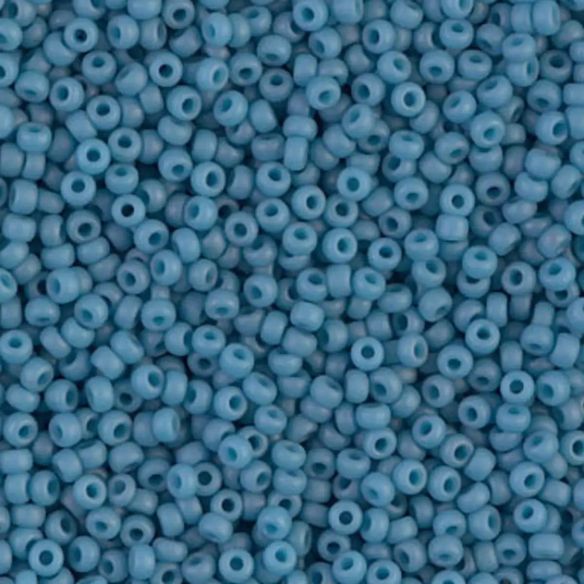 Miyuki 11/0 Seed Beads, 11-2074, Matte Opaque Pale Denim Luster, 10g - Miyuki 11/0 Seed Beads, 11-2074, Matte Opaque Pale Denim Luster, 10g - Default Title , The Argus Collection
