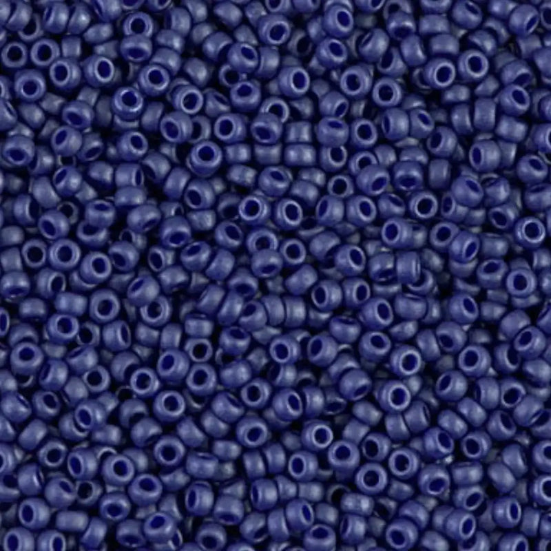 Miyuki 11/0 Seed Beads, 11-2075, Matte Cobalt, 10g - Miyuki 11/0 Seed Beads, 11-2075, Matte Cobalt, 10g - Default Title , The Argus Collection
