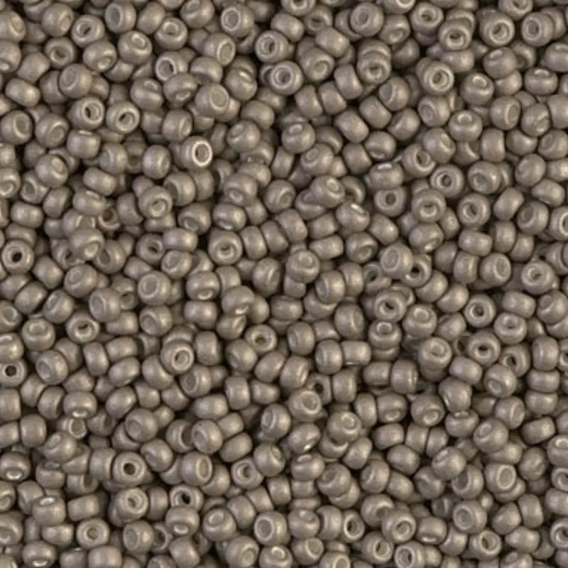Miyuki 11/0 Seed Beads, 11-2091, Matte Metallic Silver, 10g - Miyuki 11/0 Seed Beads, 11-2091, Matte Metallic Silver, 10g - Default Title , The Argus Collection