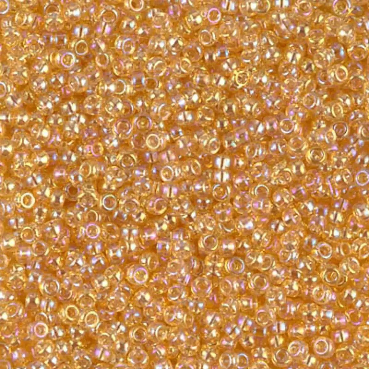 Miyuki 11/0 Seed Beads, 11-0251, Light Topaz AB, 10g - The Argus Collection