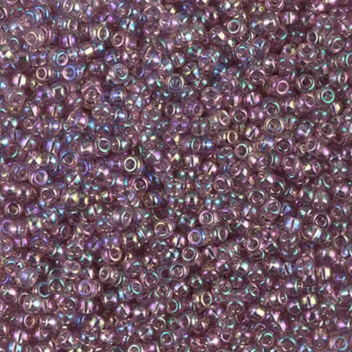 Miyuki 11/0 Seed Beads, 11-0256, Transparent Smoky Amethyst AB, 10g - The Argus Collection