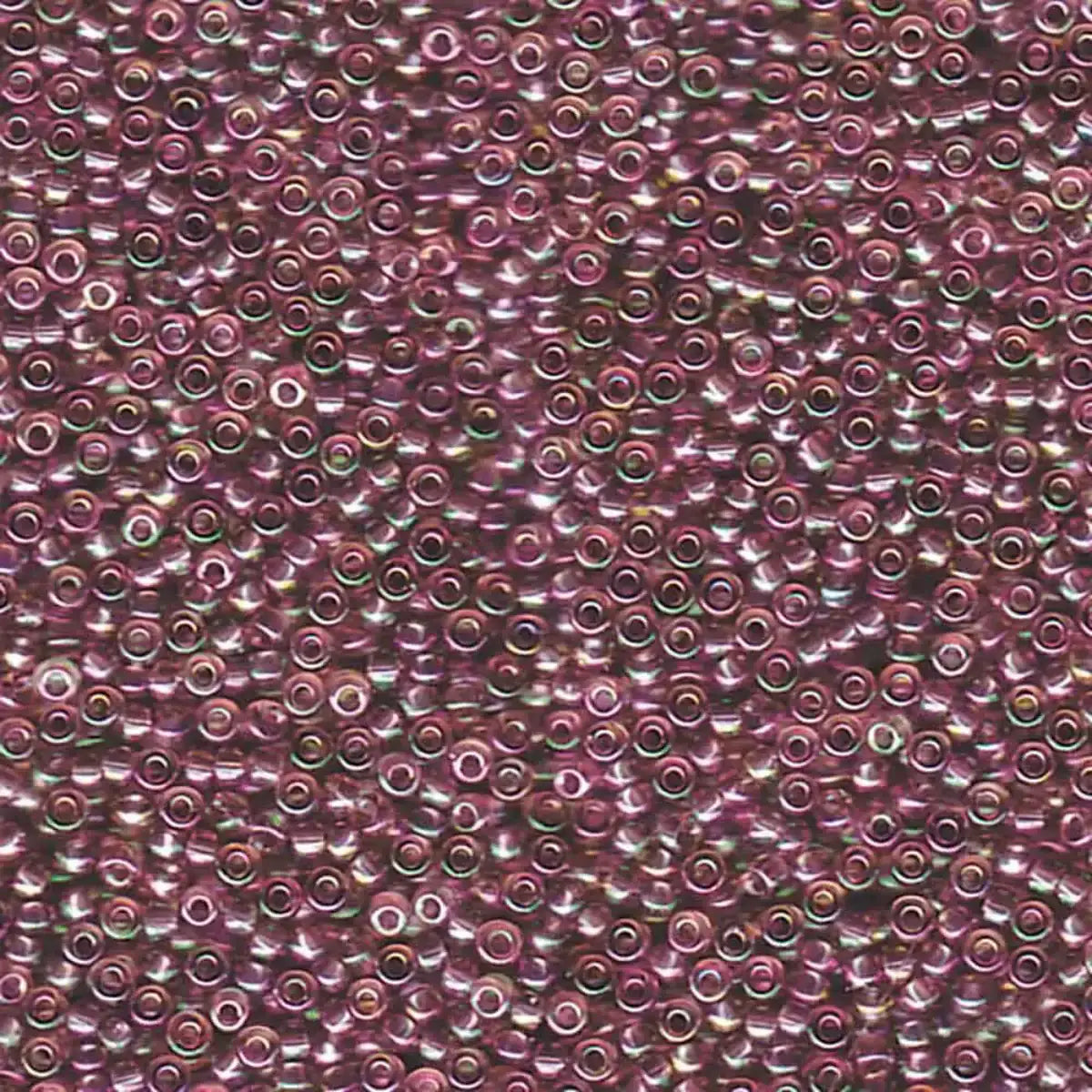 Miyuki 11/0 Seed Beads, 11-0256D, Transparent Dark Amethyst AB, 10g - The Argus Collection