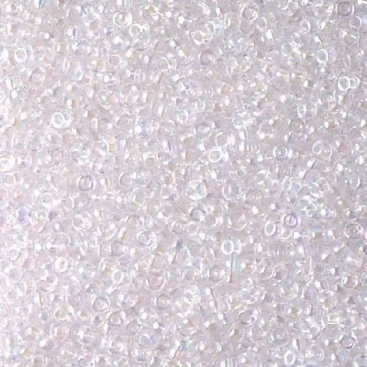 Miyuki 11/0 Seed Beads, 11-0265, Transparent Pale Pink AB, 10g - The Argus Collection