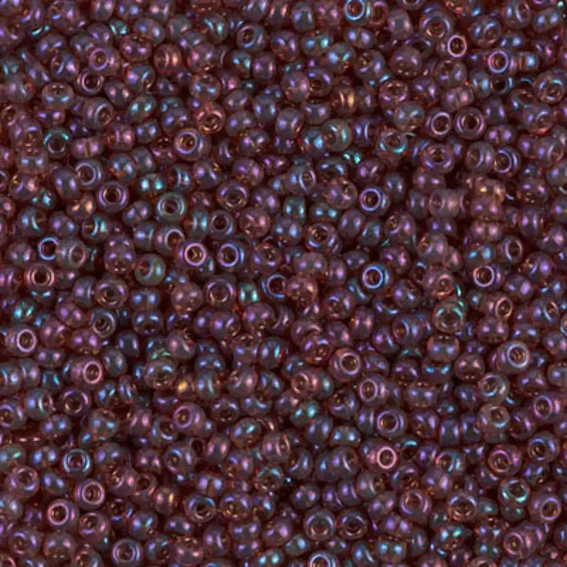 Miyuki 11/0 Seed Beads, 11-0302, Amethyst Gold Luster AB, 10g - The Argus Collection