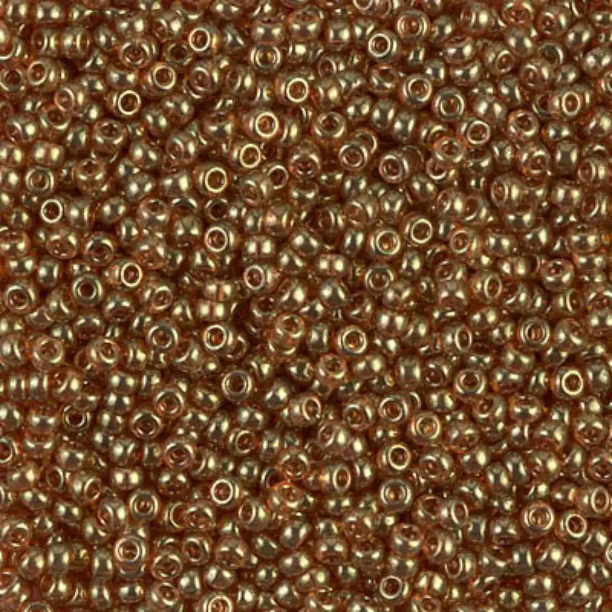 Miyuki 11/0 Seed Beads, 11-0311, Topaz Gold Luster, 10g - The Argus Collection
