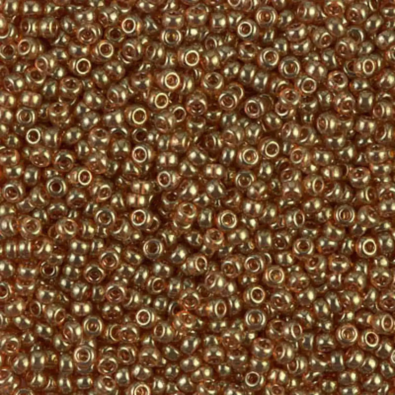 Miyuki 11/0 Seed Beads, 11-0311, Topaz Gold Luster, 10g - The Argus Collection