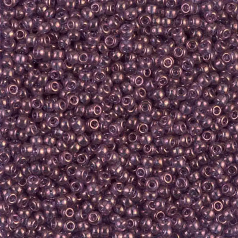 Miyuki 11/0 Seed Beads, 11-0312, Amethyst Gold Luster, 10g - The Argus Collection