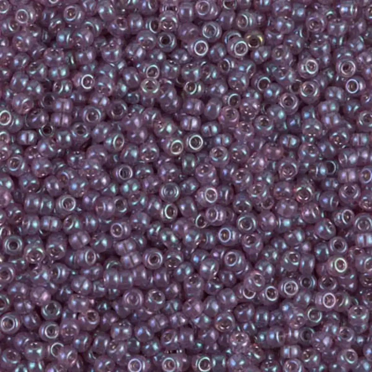 Miyuki 11/0 Seed Beads, 11-0318, Dark Amethyst Gold Luster, 10g - The Argus Collection