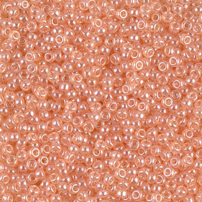 Miyuki 11/0 Seed Beads, 11-0369, Peach Luster, 23g - The Argus Collection