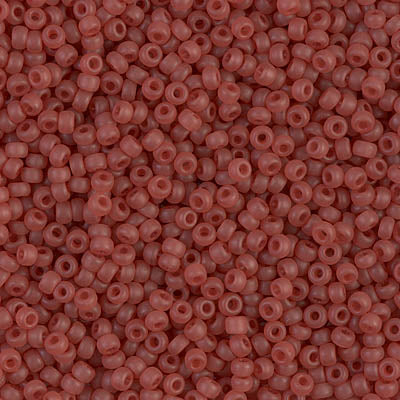 Miyuki 11/0 Seed Beads, 11-0372, Semi-Frosted Berry, 23g - The Argus Collection