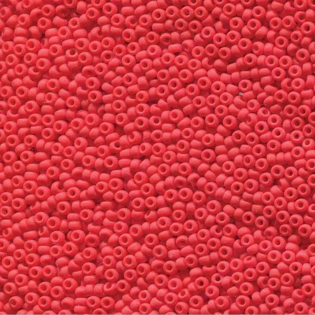 Miyuki 11/0 Seed Beads, 11-0408F, Matte Red, 10g - The Argus Collection