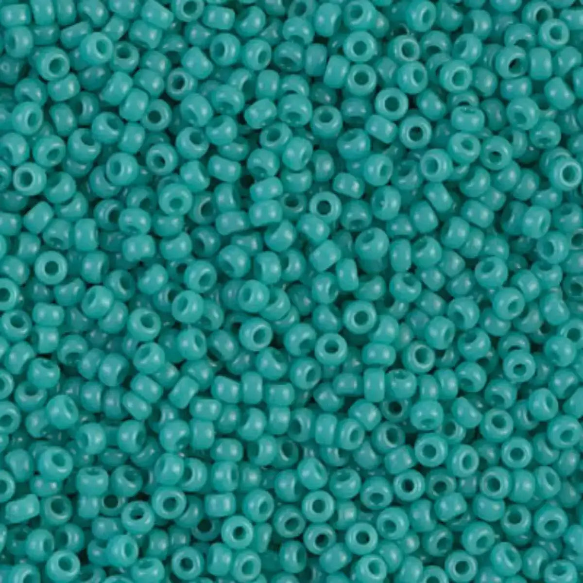 Miyuki 11/0 Seed Beads, 11-0412, Opaque Turquoise Green, 10g - The Argus Collection