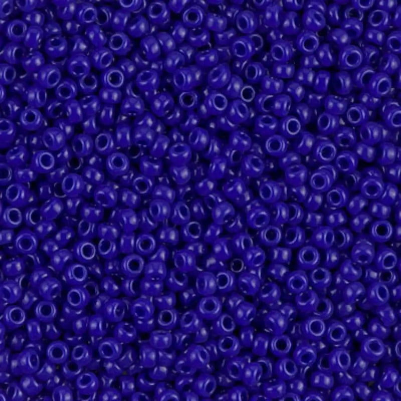 Miyuki 11/0 Seed Beads, 11-0414, Opaque Cobalt, 10g - The Argus Collection