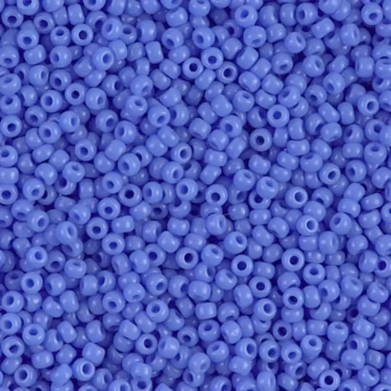 Miyuki 11/0 Seed Beads, 11-0417, Opaque Blue, 10g - The Argus Collection