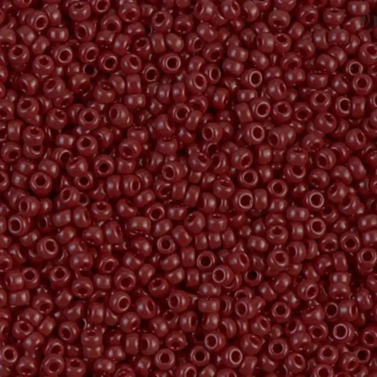Miyuki 11/0 Seed Beads, 11-0419, Opaque Chocolate Brown, 10g - The Argus Collection