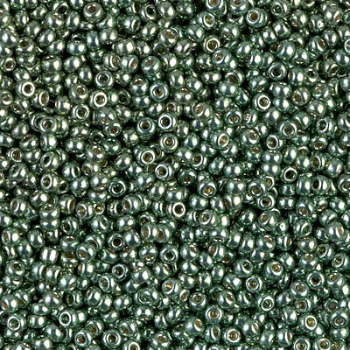 Miyuki 11/0 Seed Beads, 11-4215, Duracoat Galvanized Sea Green, 10g