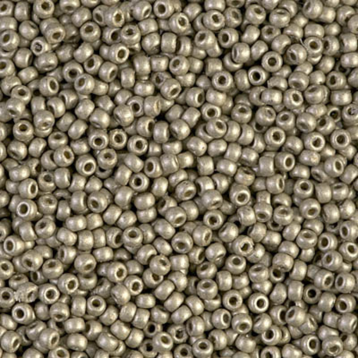 Miyuki 11/0 Seed Beads, 11-4221F, Duracoat Galvanized Matte Light Smoky Pewter, 10g