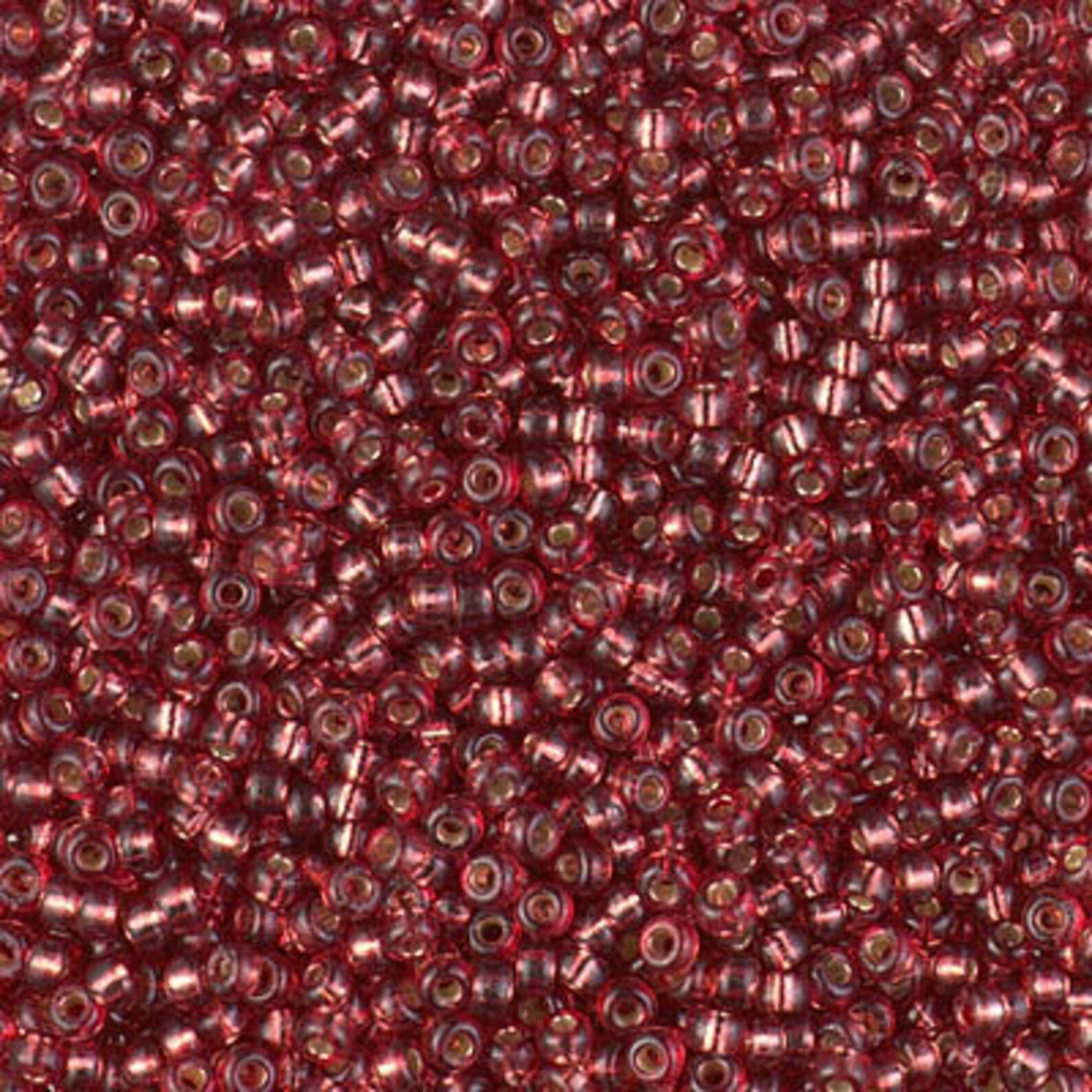 Miyuki 11/0 Seed Beads, 11-4270, Silver Lined Deep Rose, 10g