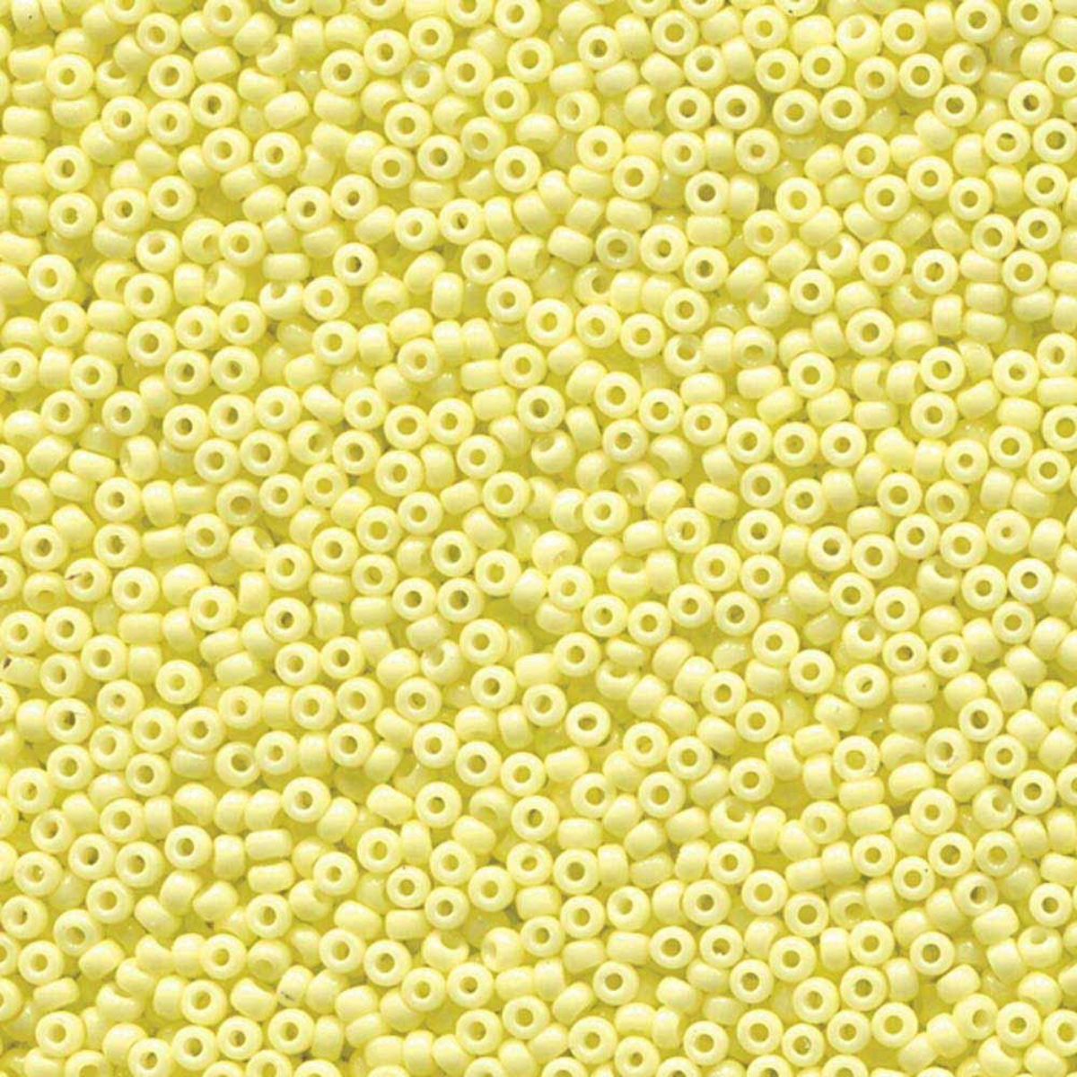 Miyuki 11/0 Seed Beads, 11-4451, Duracoat Opaque Pale Yellow, 10g