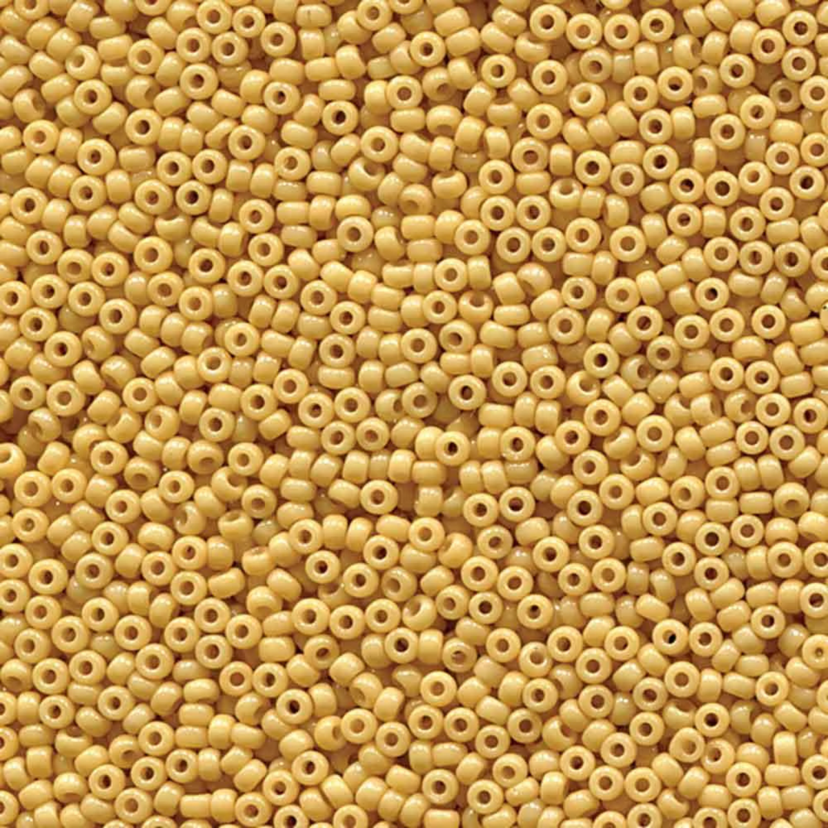 Miyuki 11/0 Seed Beads, 11-4452, Duracoat Opaque Cream, 10g